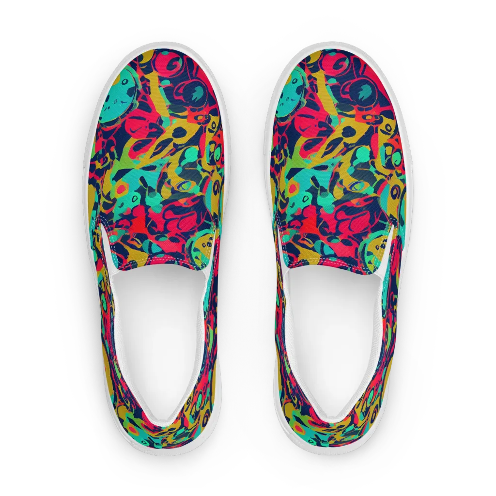 Gottlieb Galaxy on Women's Slip-On Canvas Shoes — Front