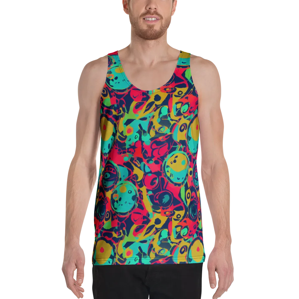 Gottlieb Galaxy on Men's Tank Top — Front