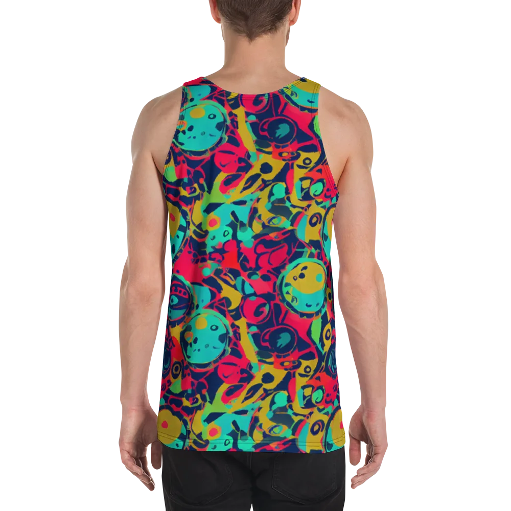 Gottlieb Galaxy on Men's Tank Top — Back