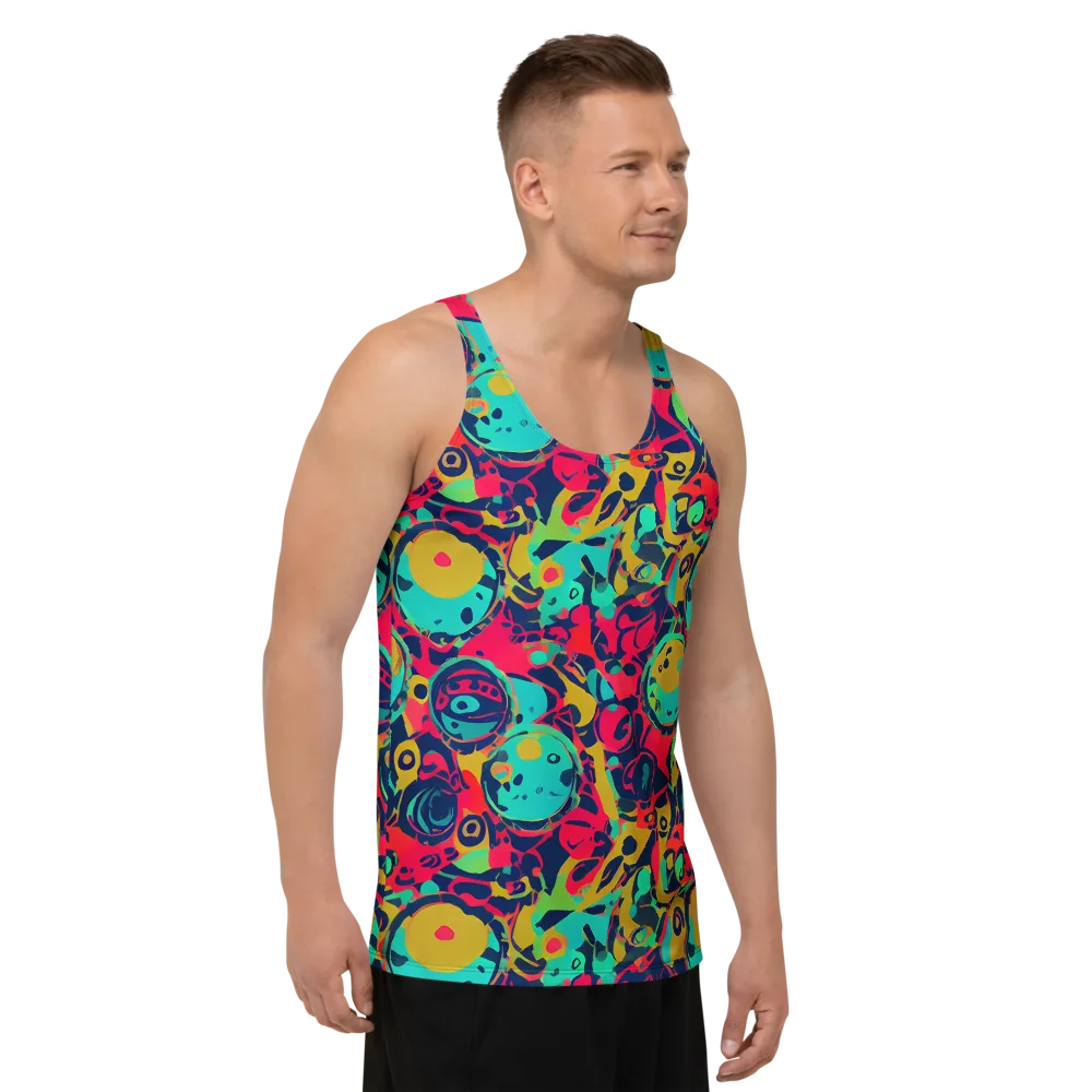 Gottlieb Galaxy on Men's Tank Top — Right Front
