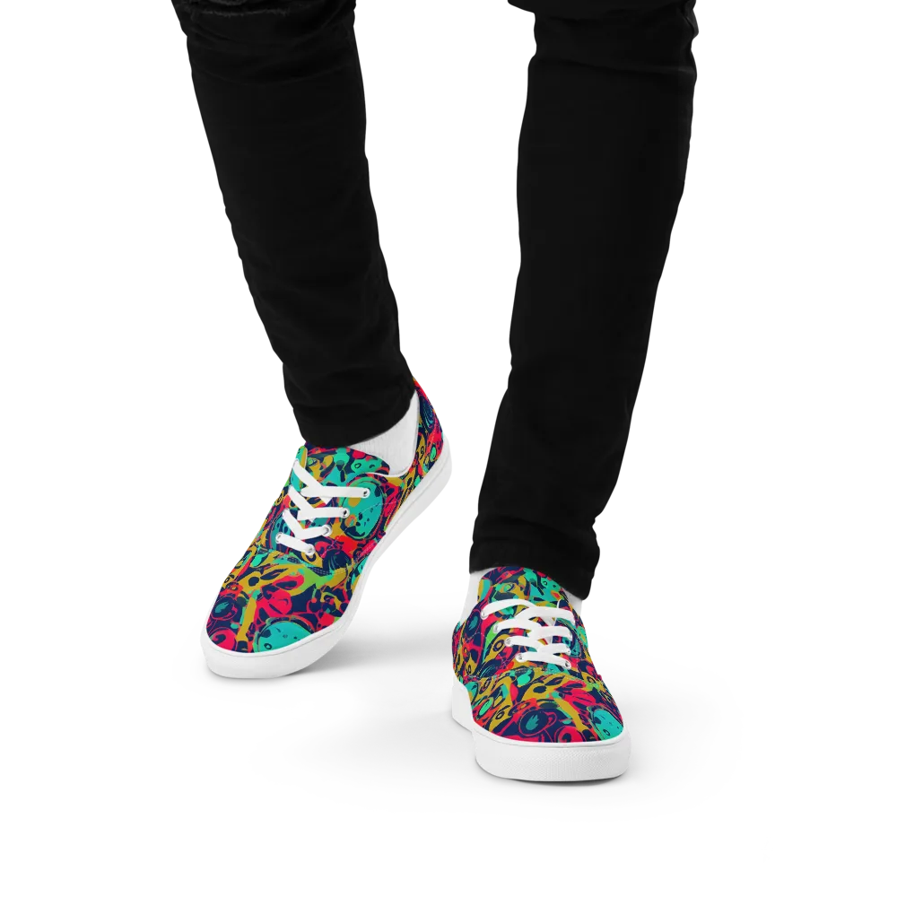 Gottlieb Galaxy on Men's Lace-Up Canvas Shoes — Front