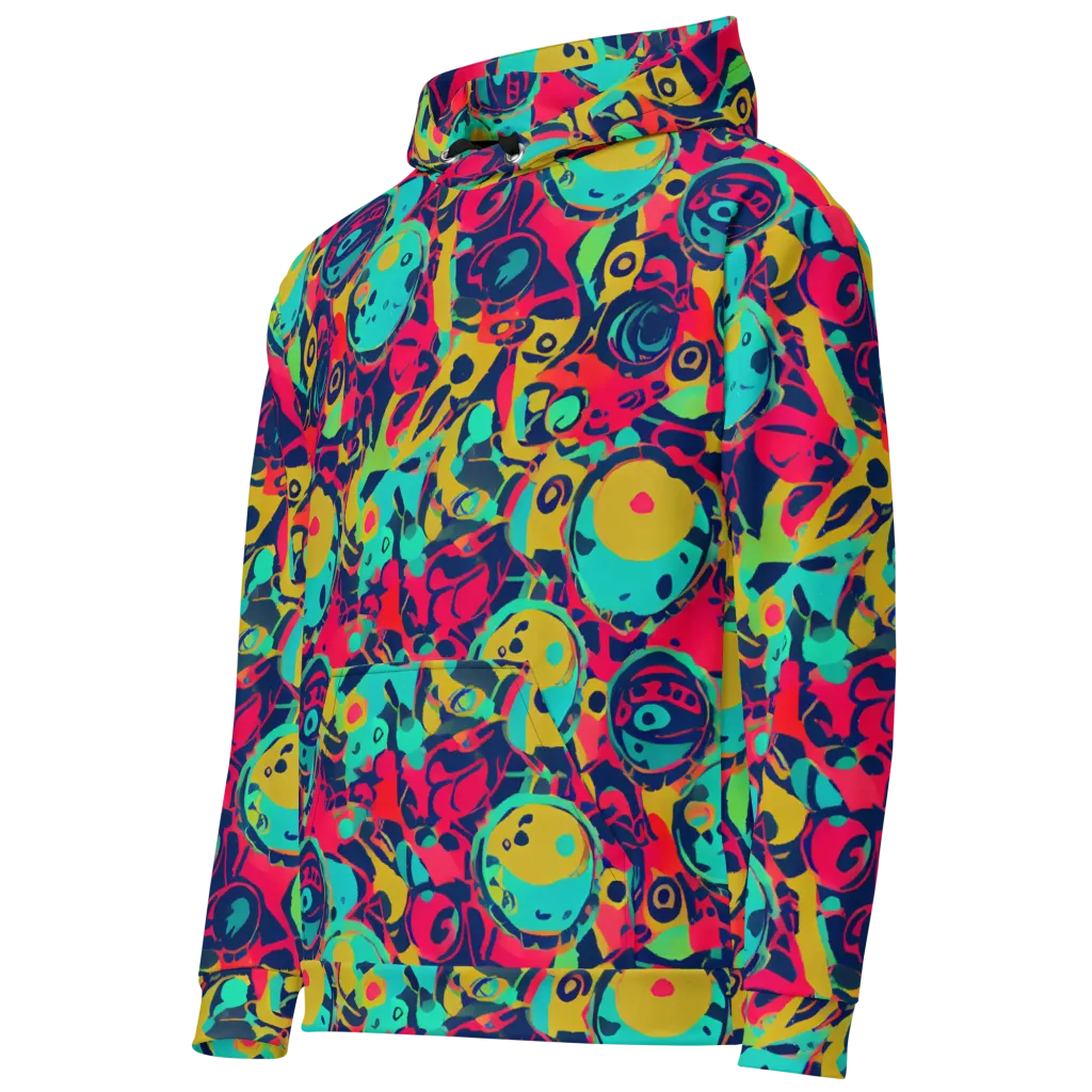 Gottlieb Galaxy on Cotton Hoodie — Left Front