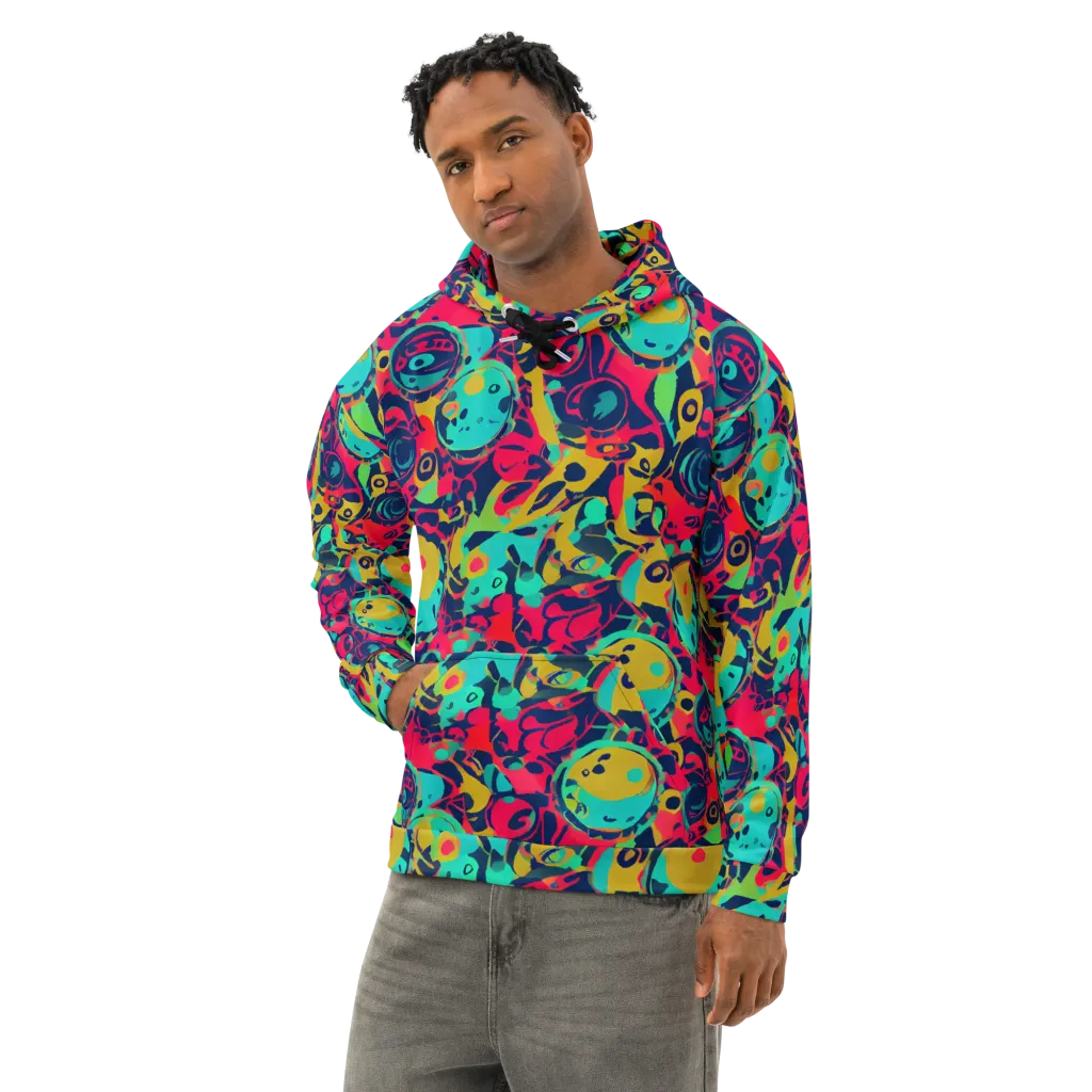 Gottlieb Galaxy on Cotton Hoodie — Left Front