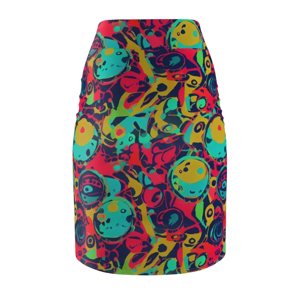 Gottlieb Galaxy on Pencil Skirt — Back