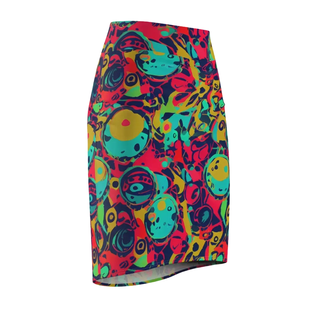 Gottlieb Galaxy on Pencil Skirt — Front Side