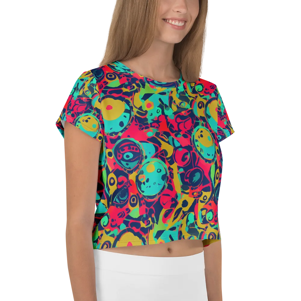 Gottlieb Galaxy on Crop Tee — Right