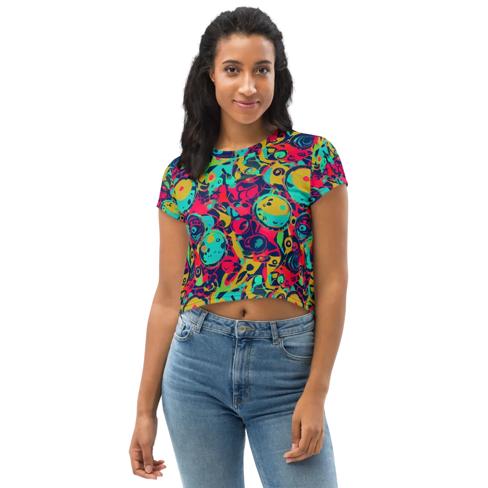 Gottlieb Galaxy on Crop Tee — Front