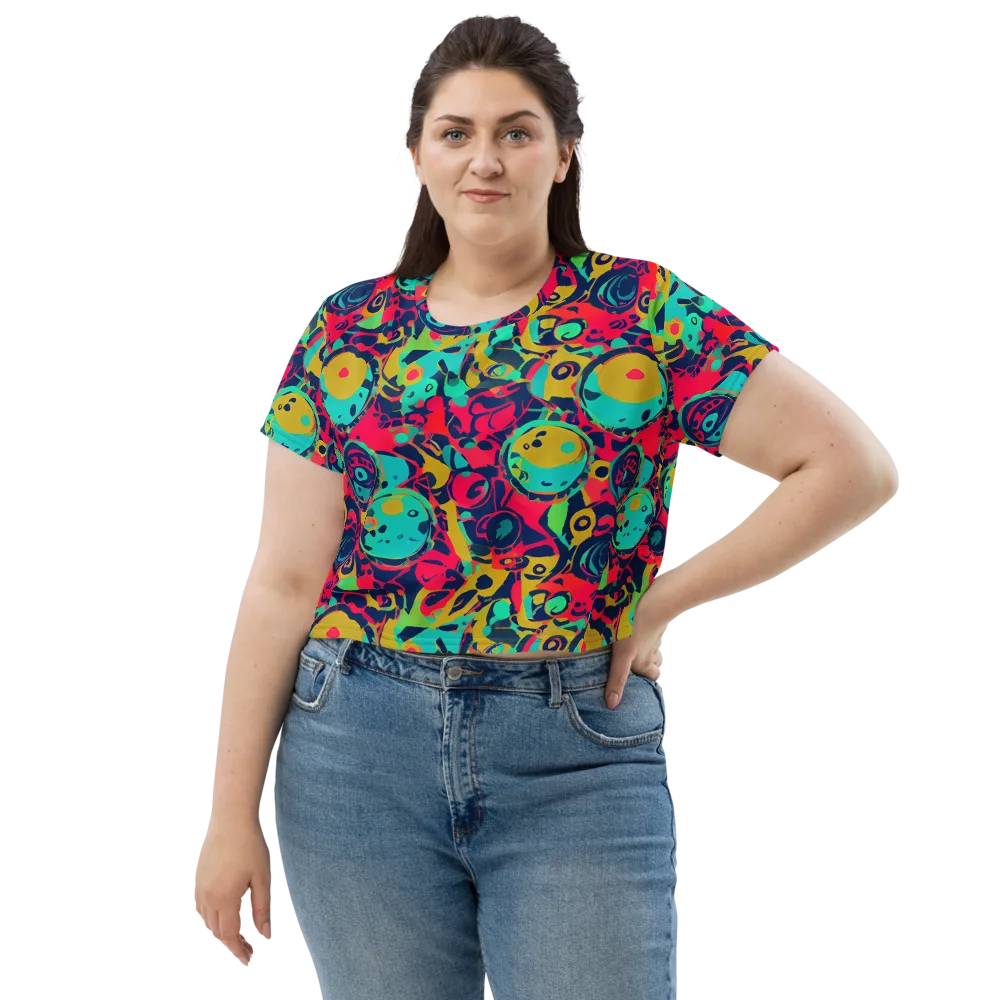 Gottlieb Galaxy on Crop Tee — Front