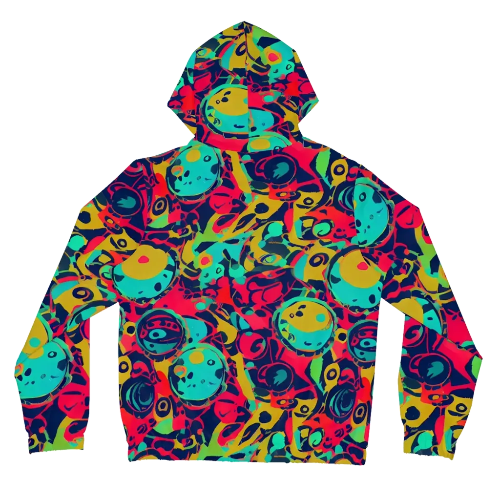 Gottlieb Galaxy on Women's Full-Zip Hoodie — Back