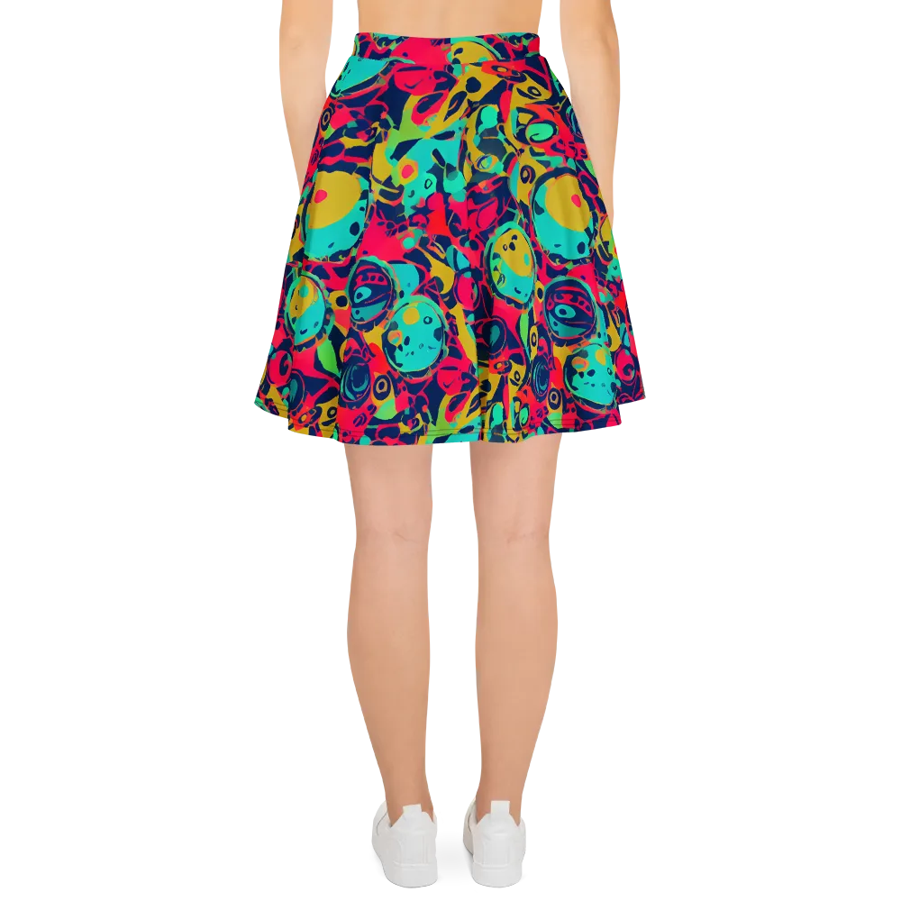 Gottlieb Galaxy on Skater Skirt — Back
