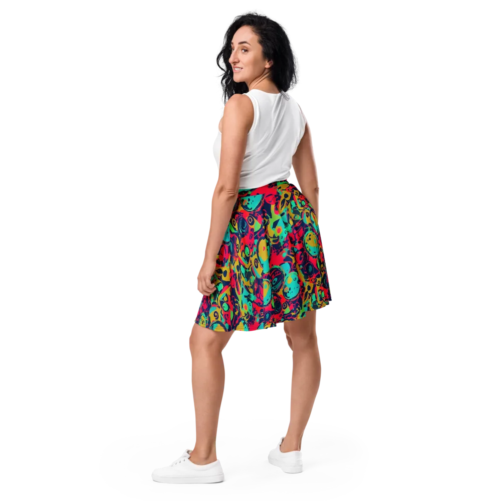 Gottlieb Galaxy on Skater Skirt — Back