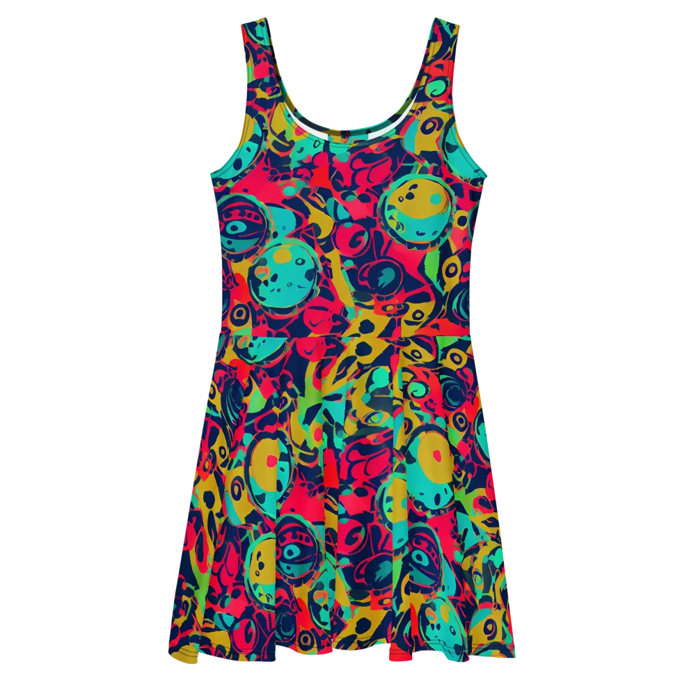 Gottlieb Galaxy on Skater Dress — Front
