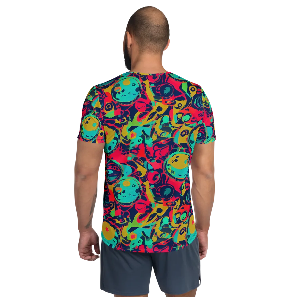 Gottlieb Galaxy on Men's Athletic T-Shirt — Back
