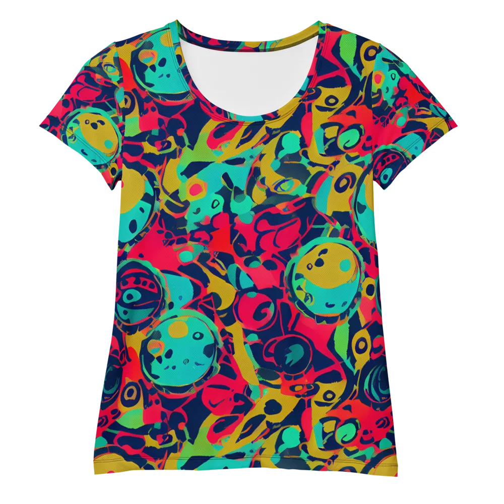 Gottlieb Galaxy on Women's Athletic T-Shirt — Front