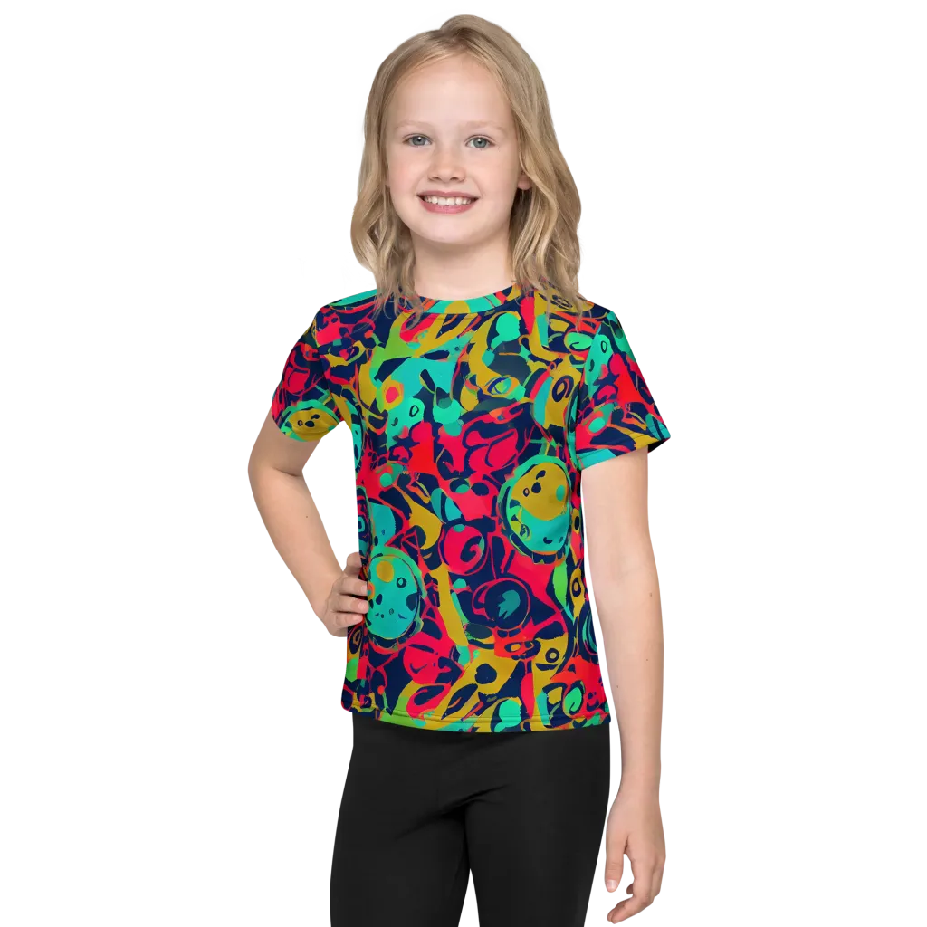 Gottlieb Galaxy on Kids Crew Neck T-Shirt — Front