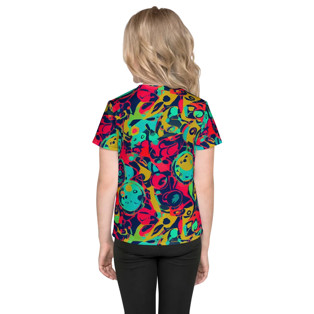 Gottlieb Galaxy on Kids Crew Neck T-Shirt — Back