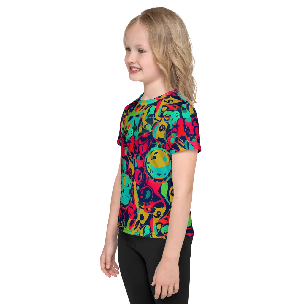 Gottlieb Galaxy on Kids Crew Neck T-Shirt — Left