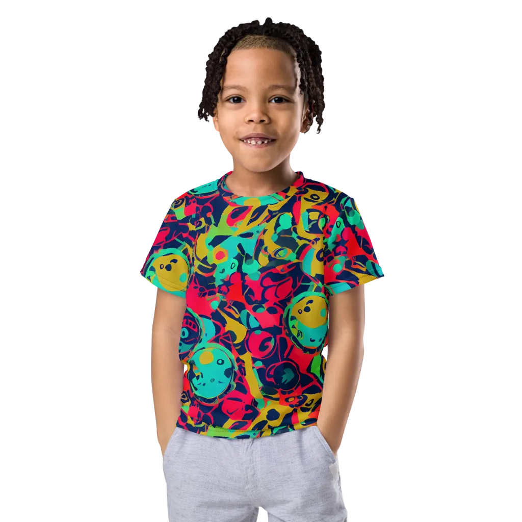 Gottlieb Galaxy on Kids Crew Neck T-Shirt — Front