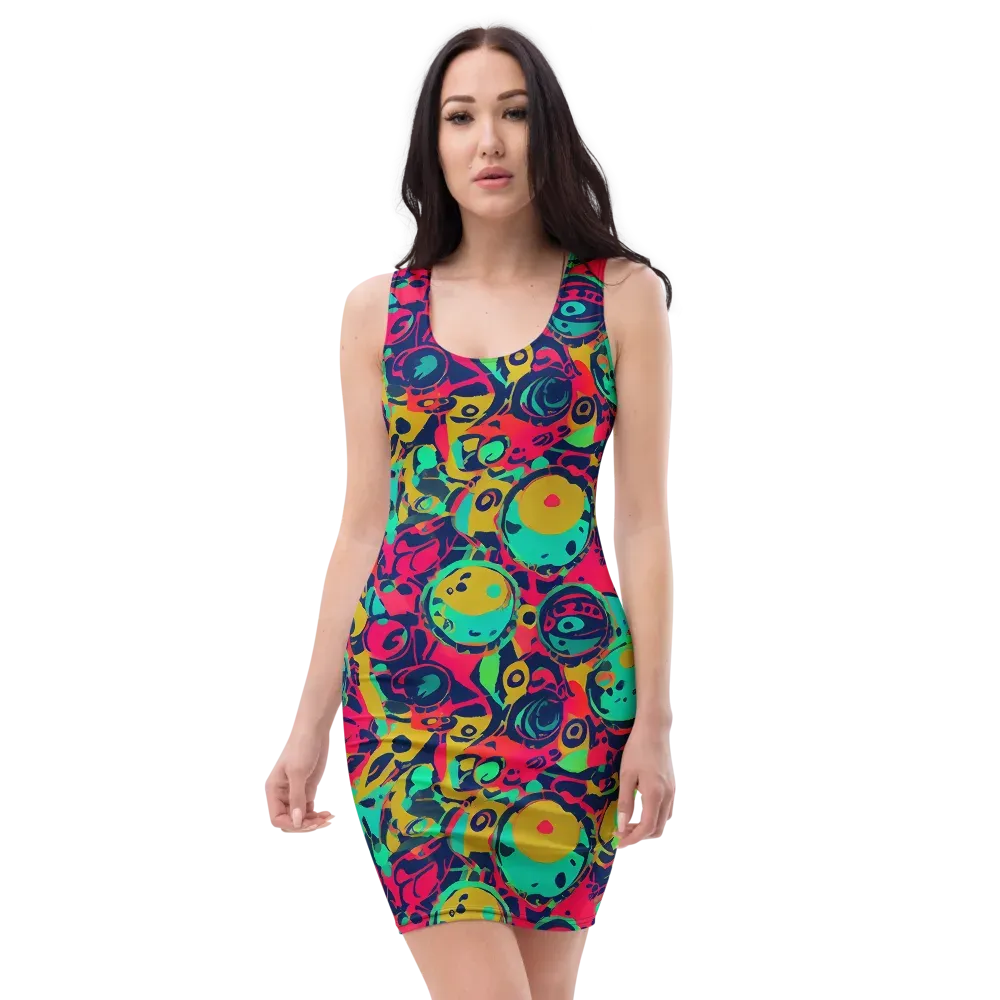 Gottlieb Galaxy on Bodycon Dress — Front