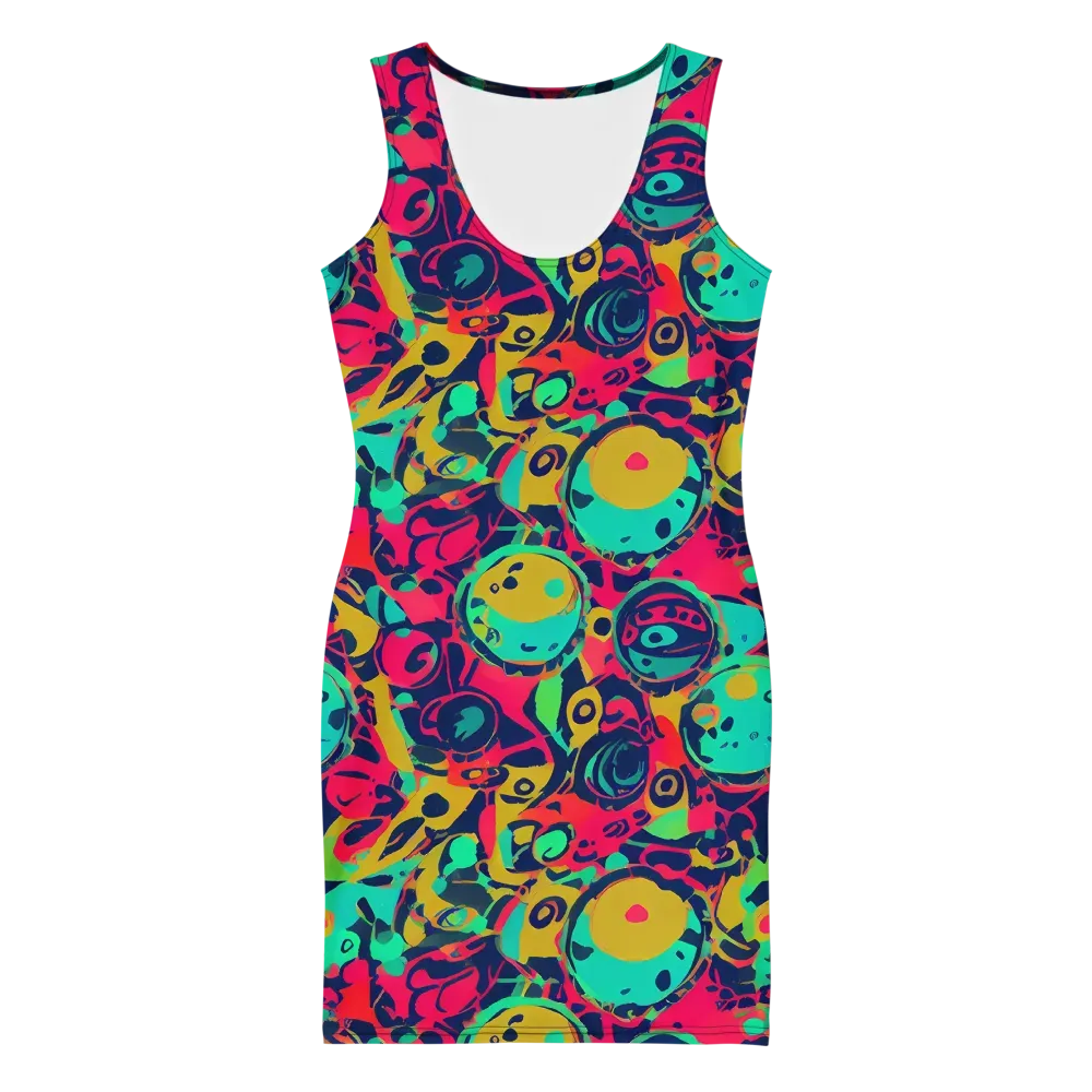 Gottlieb Galaxy on Bodycon Dress — Front