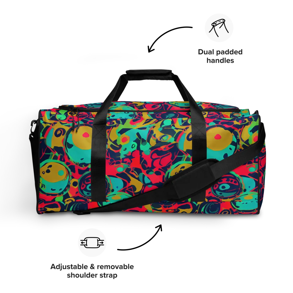 Gottlieb Galaxy on Duffle Bag — Front