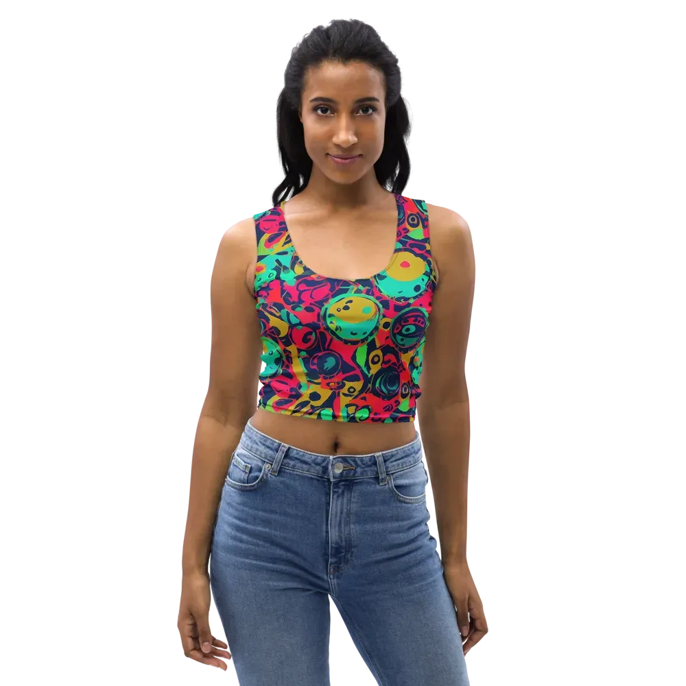 Gottlieb Galaxy on Crop Top — Front
