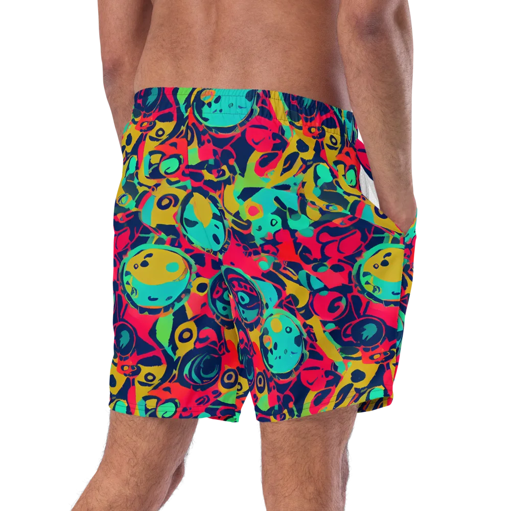 Gottlieb Galaxy on Swim Trunks — Right Back