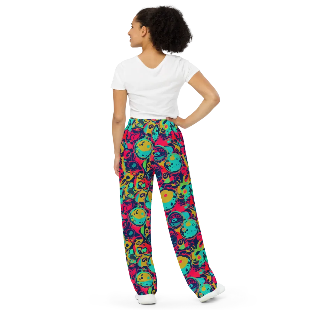 Gottlieb Galaxy on Wide-Leg Pants — Back