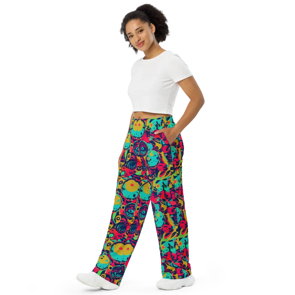 Gottlieb Galaxy on Wide-Leg Pants — Left Front