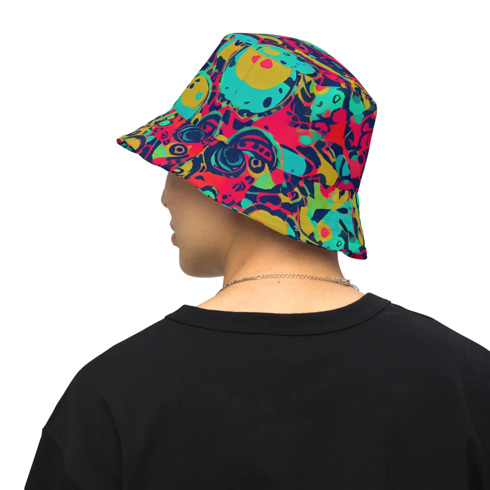 Gottlieb Galaxy on Reversible Bucket Hat — Back Inside