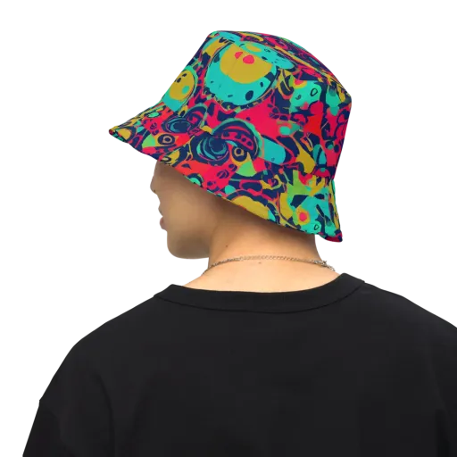 Gottlieb Galaxy on a Reversible Bucket Hat