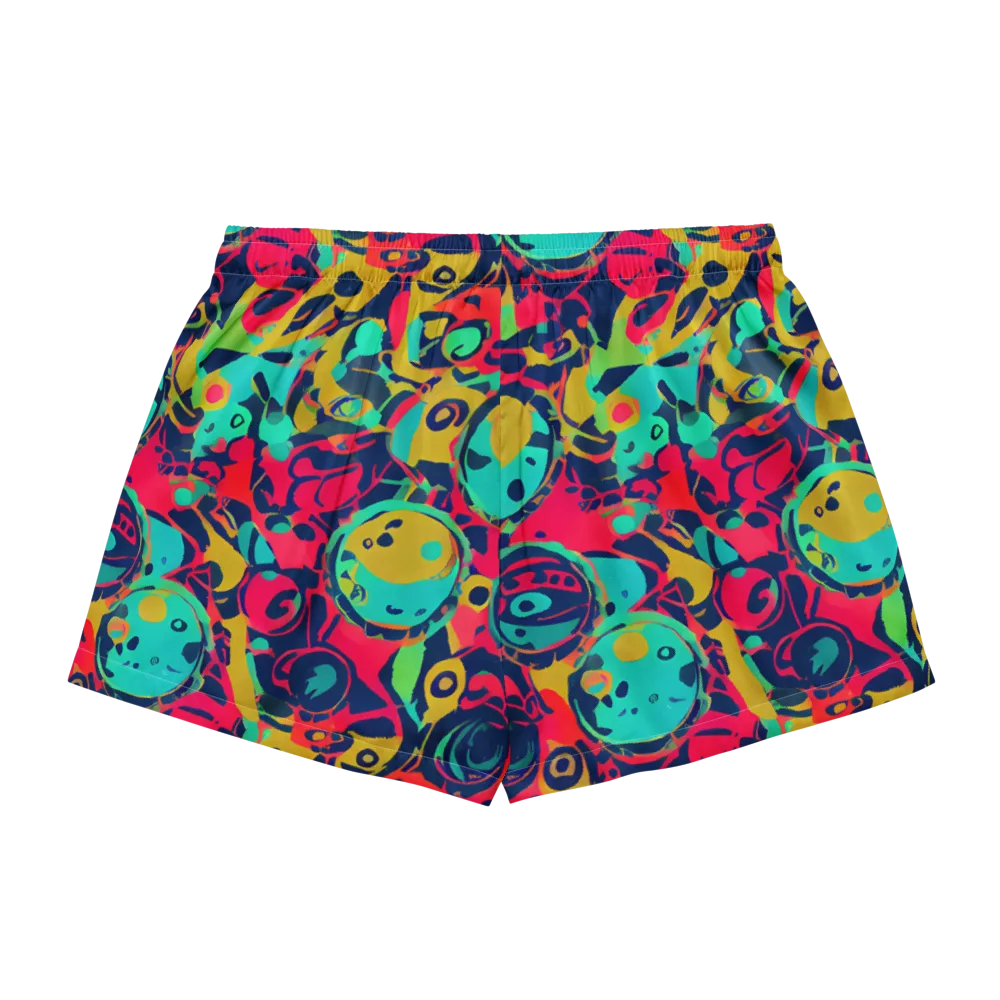 Gottlieb Galaxy on Women's Pajama Shorts — Back