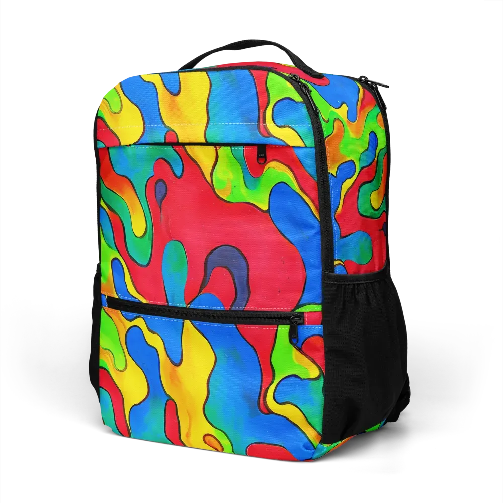 Splash of Joy on Utility Backpack — Left Front