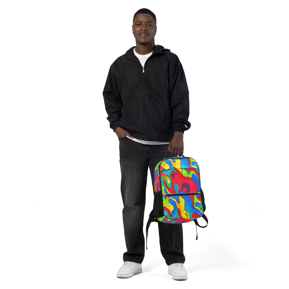 Splash of Joy on Utility Backpack — Front