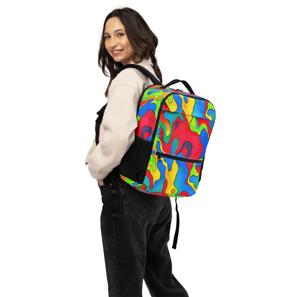 Splash of Joy on Utility Backpack — Back