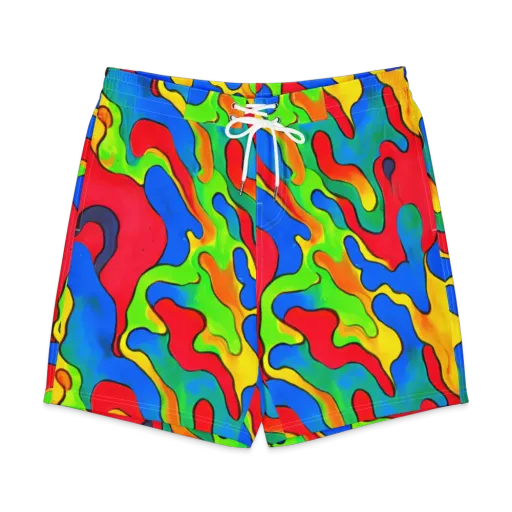 Splash of Joy on a Men's Board Shorts