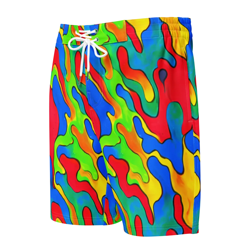 Splash of Joy on Men's Board Shorts — Front