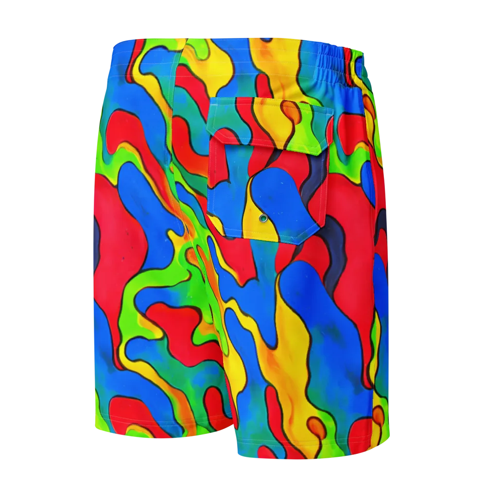 Splash of Joy on Men's Board Shorts — Back
