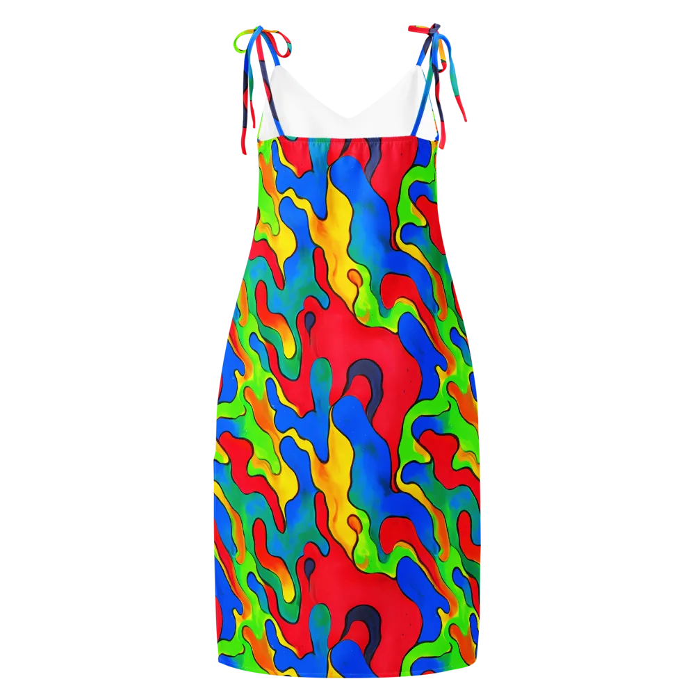 Splash of Joy on Slip Dress — Back