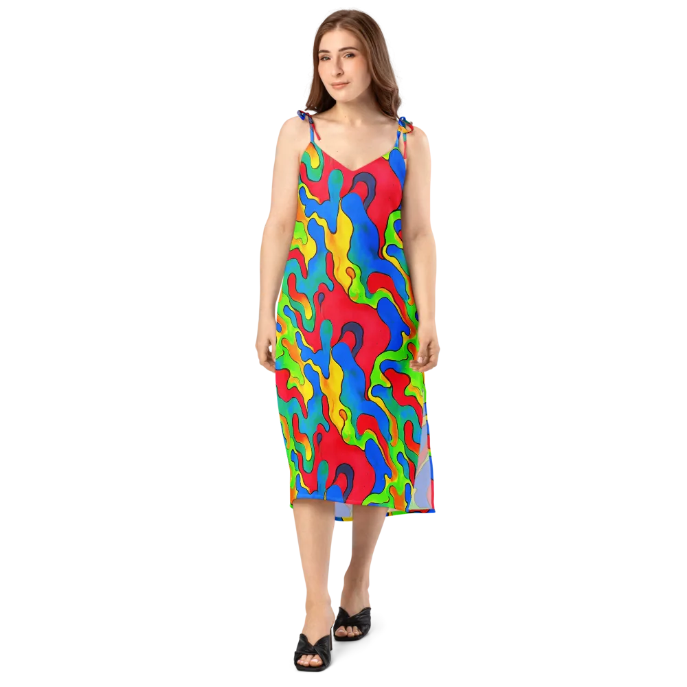 Splash of Joy on Slip Dress — Front