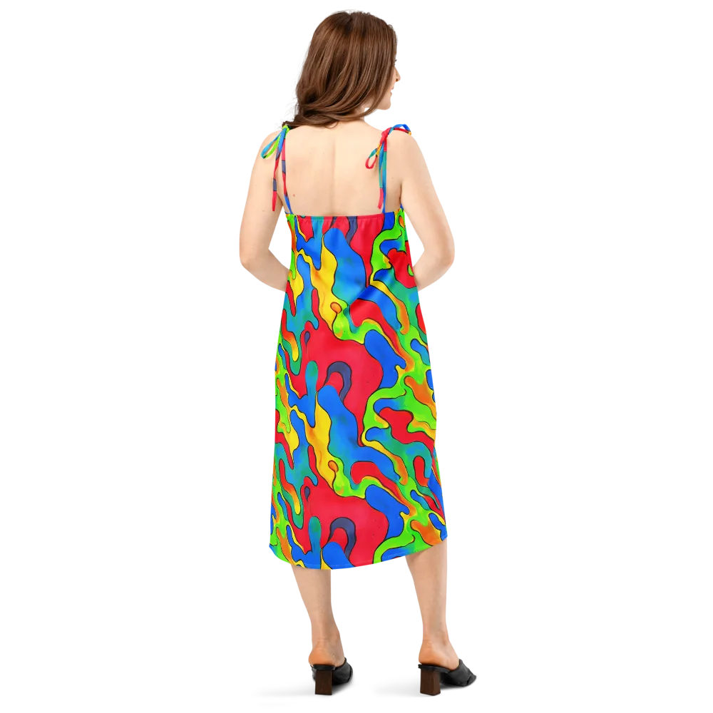 Splash of Joy on Slip Dress — Back