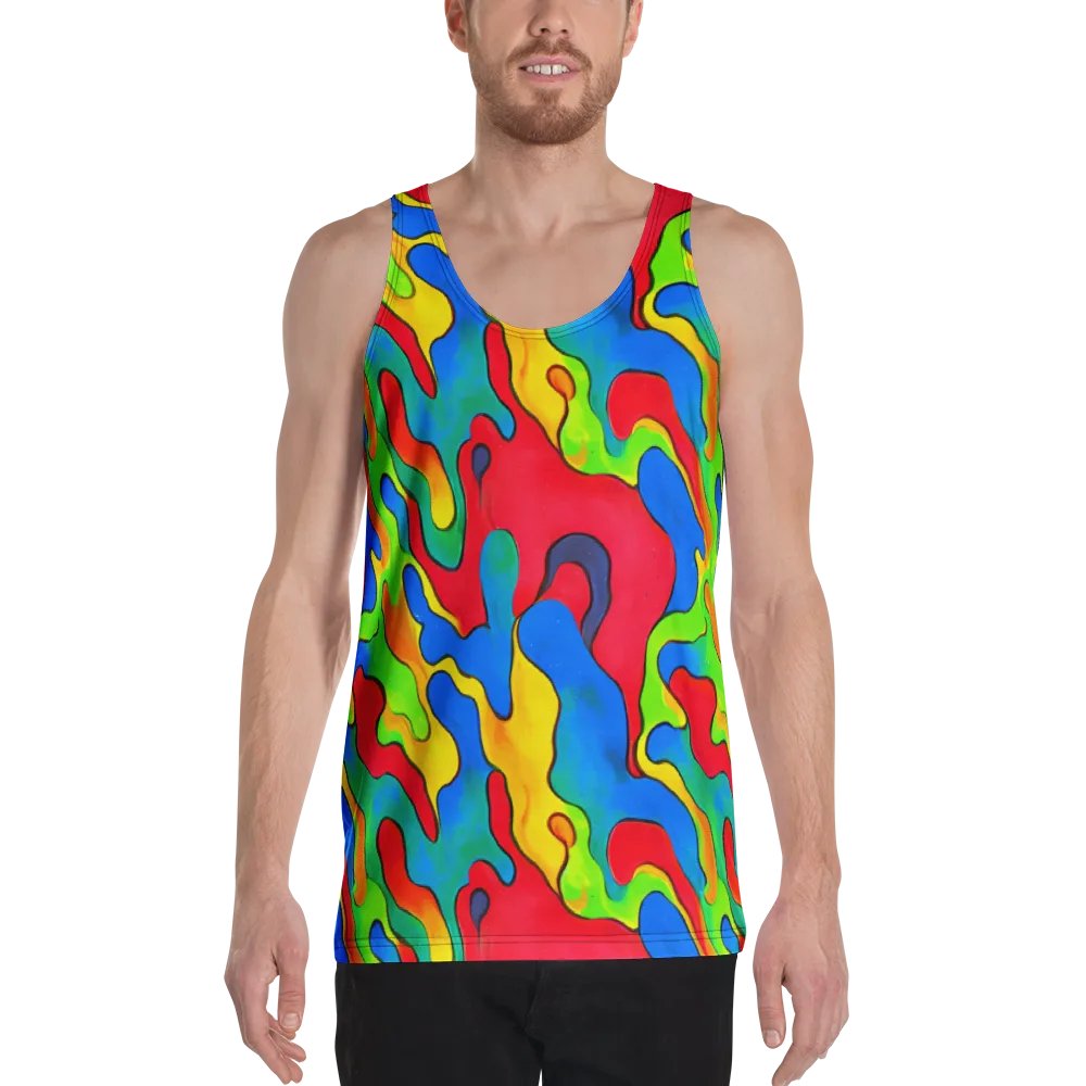 Splash of Joy on Men's Tank Top — Front