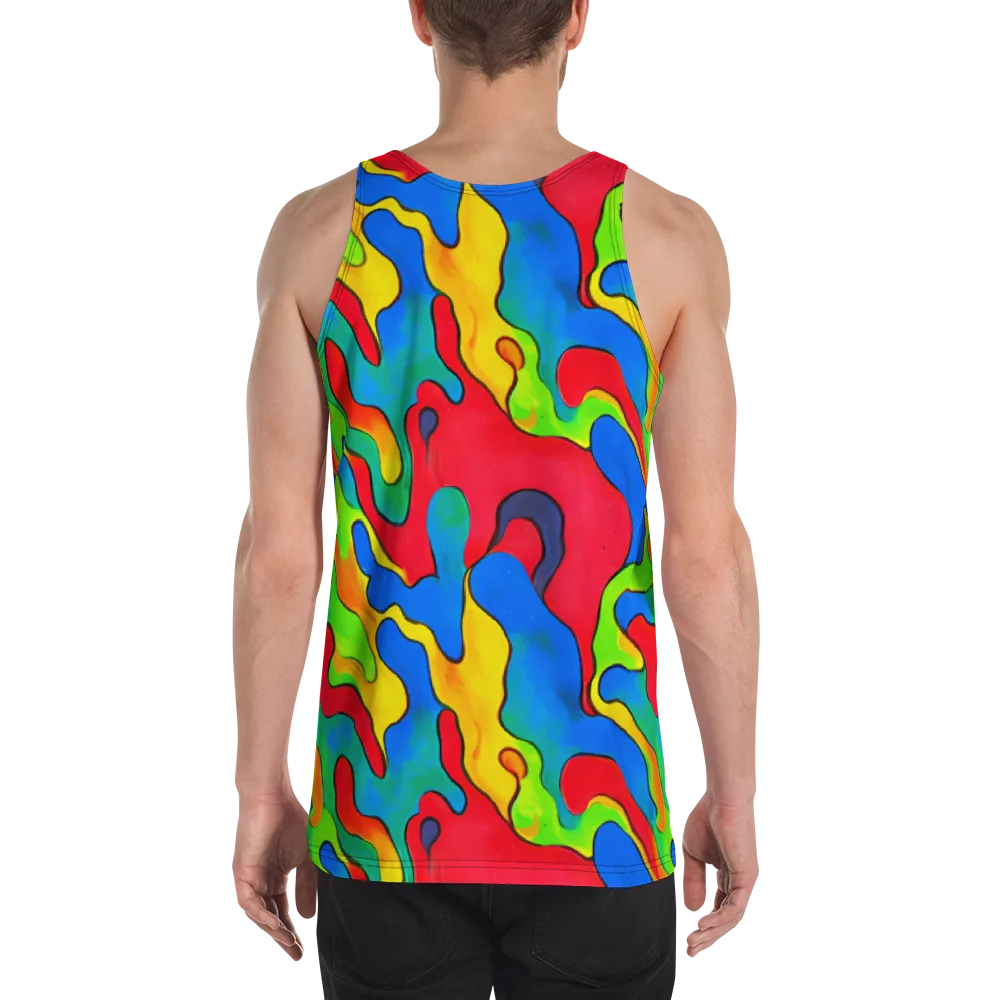 Splash of Joy on Men's Tank Top — Back