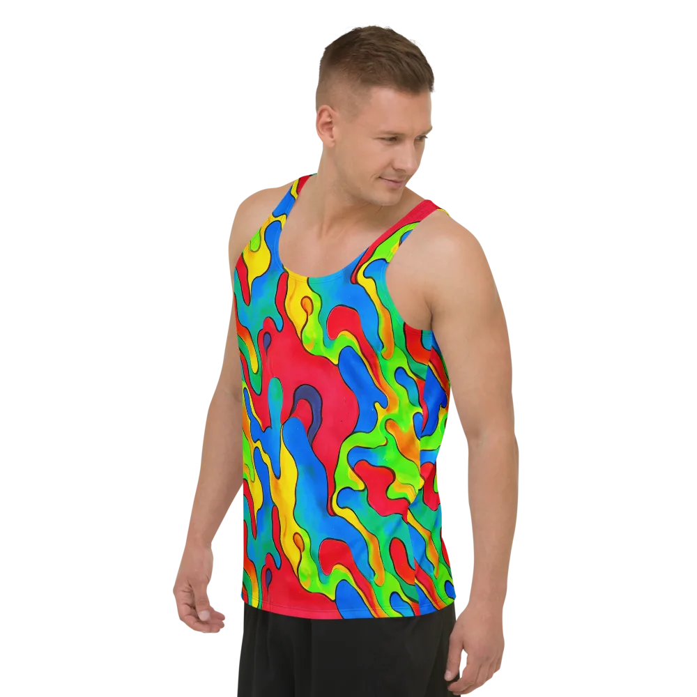 Splash of Joy on Men's Tank Top — Left Front