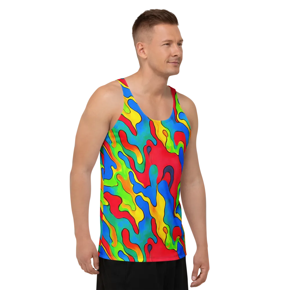 Splash of Joy on Men's Tank Top — Right Front