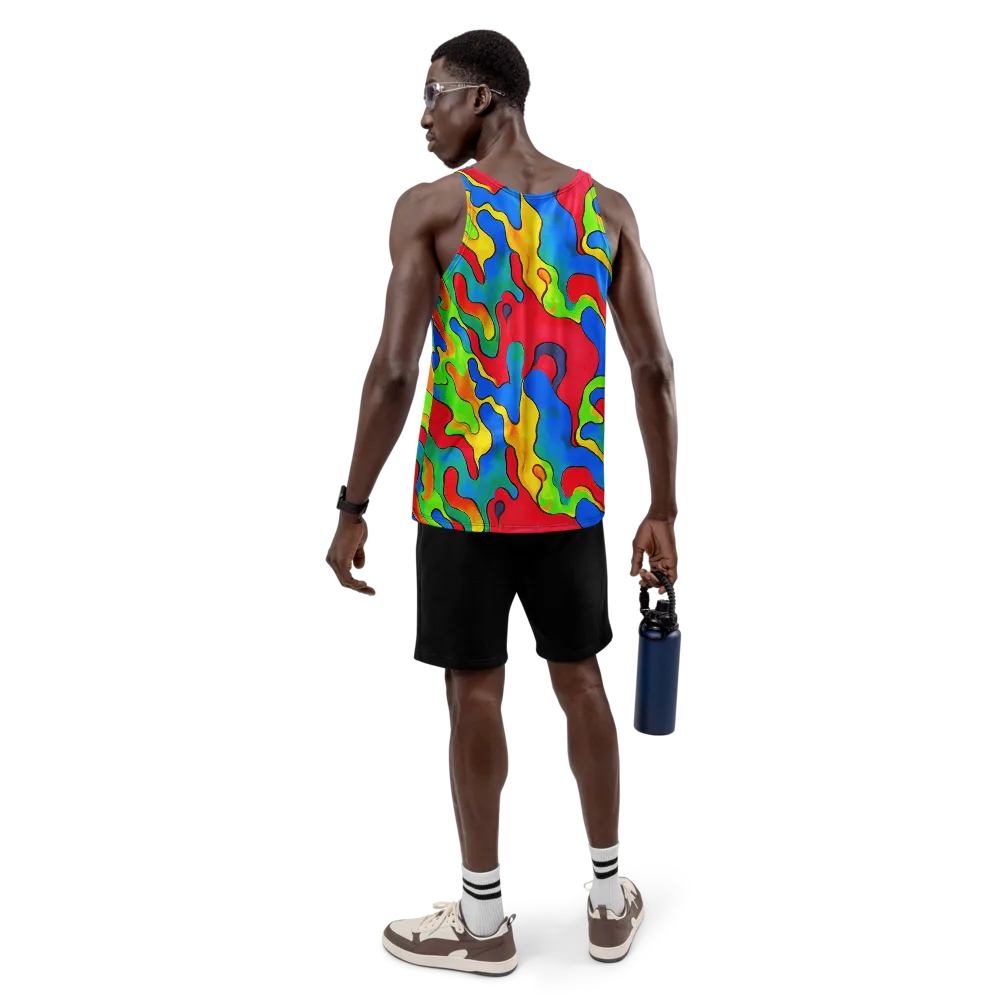 Splash of Joy on Men's Tank Top — Back