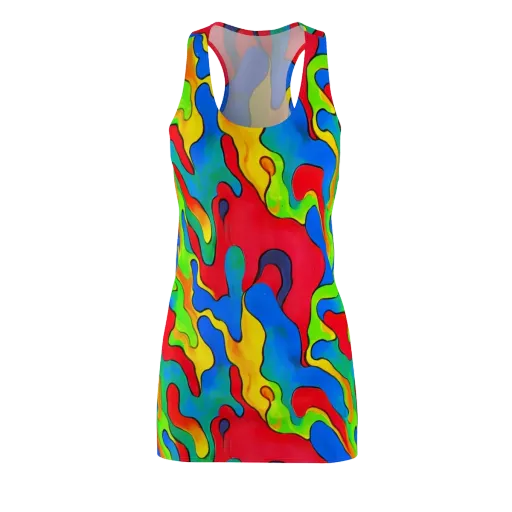 Splash of Joy on a Racerback Dress