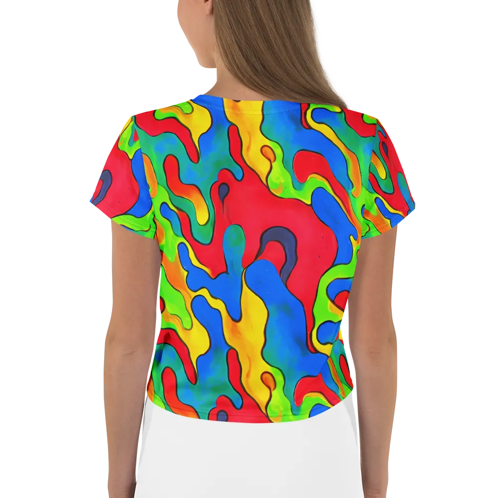 Splash of Joy on Crop Tee — Back