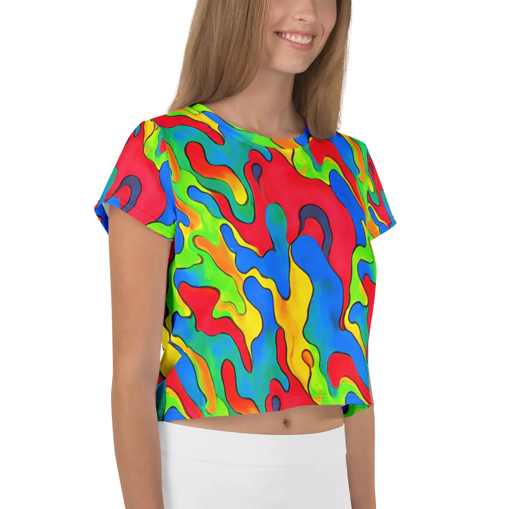Splash of Joy on Crop Tee — Right