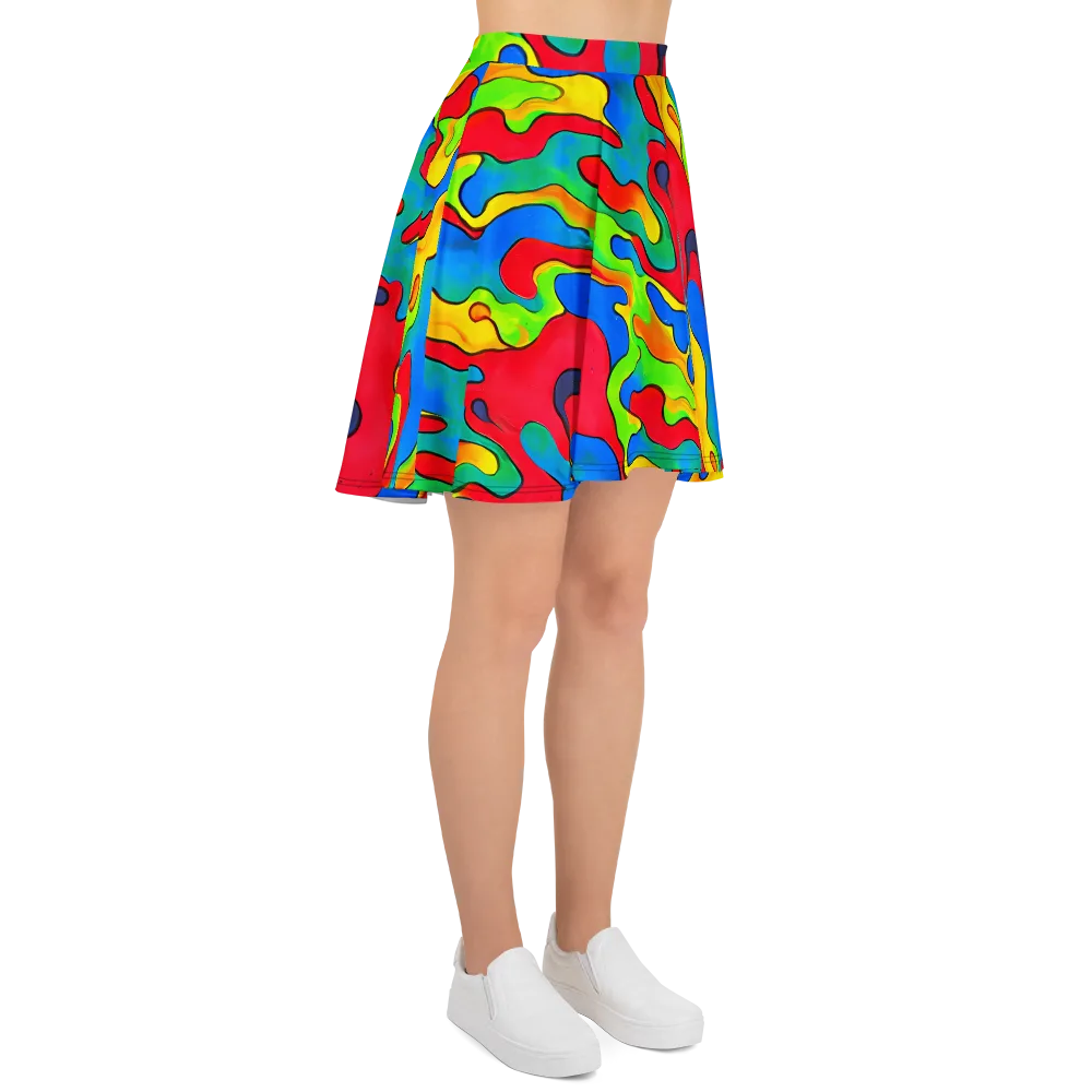 Splash of Joy on Skater Skirt — Right